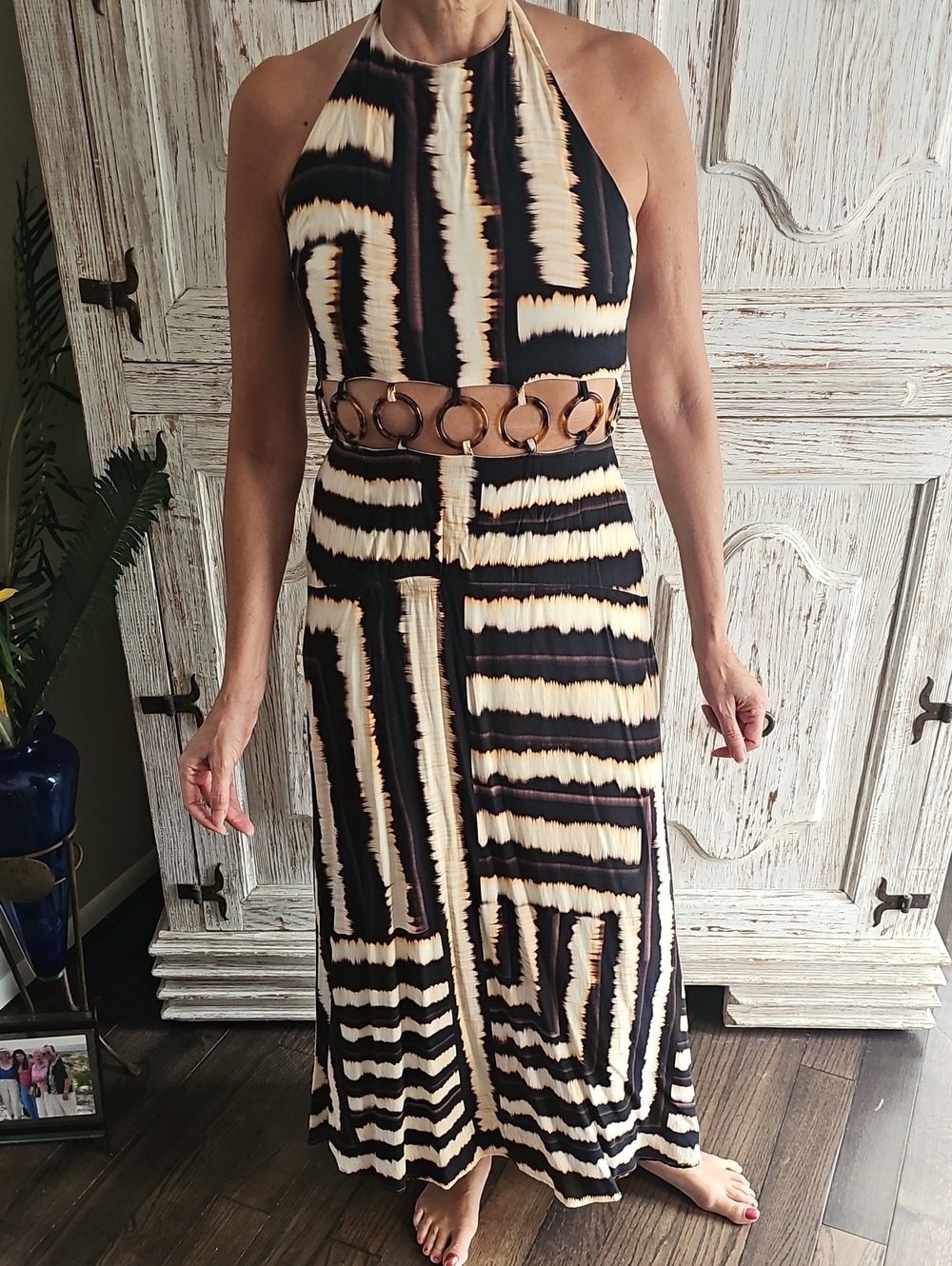 Seven Wonders Halter Maxi Dress - Size M